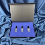 Eleganckie pudełko na próbki perfum 3x3ml