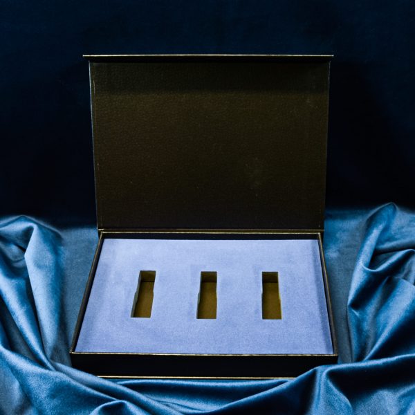 Eleganckie pudełko na próbki perfum 3x3ml