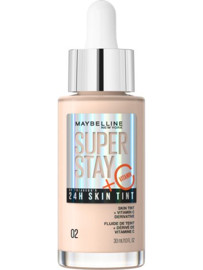 Maybelline Super Stay 24H Skin Tint długotrwały podkład rozświetlający z witaminą C 02 30ml