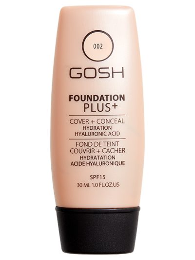 Gosh Foundation Plus+ kryjąco-korygujący podkład do twarzy 002 Ivory 30ml