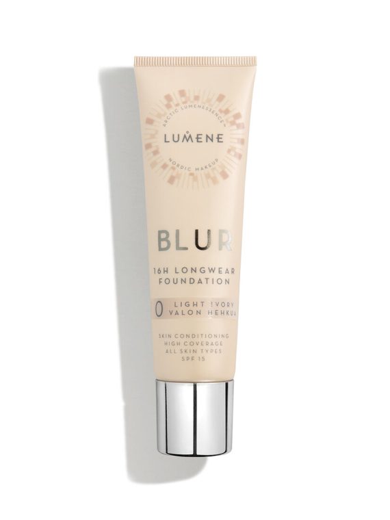 Lumene Blur 16h Longwear Foundation SPF15 wygładzający podkład do twarzy 0 Light Ivory 30ml