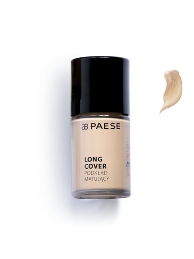 Paese Long Cover Foundation podkład matujący do cery tłustej i mieszanej 03M Naturalny 30ml