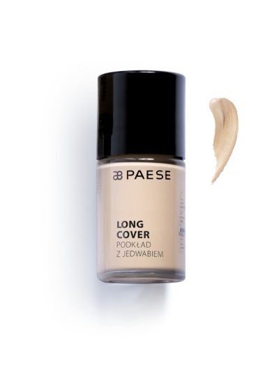 Paese Long Cover Foundation podkład z jedwabiem do skóry suchej 02N Jasny Beż 30ml