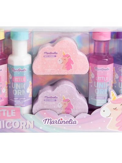 Martinelia Little Unicorn Bath Gift Set zestaw kula do kąpieli 2x150g + balsam do ciała 240ml + żel do kąpieli 2x240ml + szampon 240ml