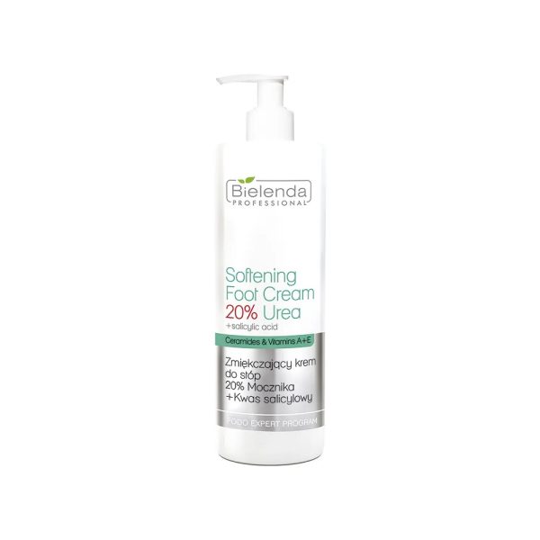 Bielenda Professional Softening Foot Cream 20% Urea zmiękczający krem do stóp 20% Mocznika + Kwas Salicylowy 500ml