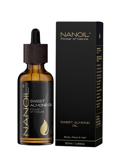 Nanoil Sweet Almond Oil olejek migdałowy do pielęgnacji włosów i ciała 50ml