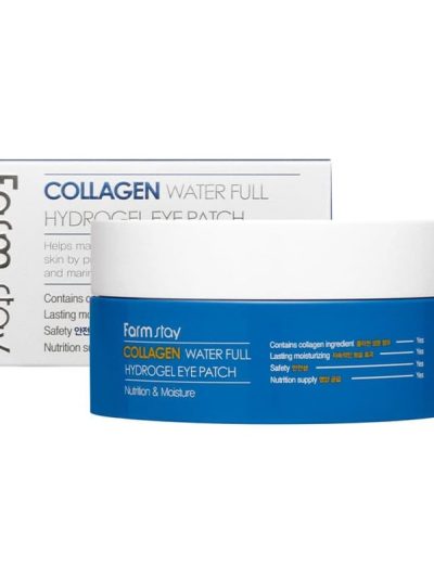 FarmStay Collagen Water Full Hydrogel Eye Patch kolagenowe hydrożelowe płatki pod oczy 60szt