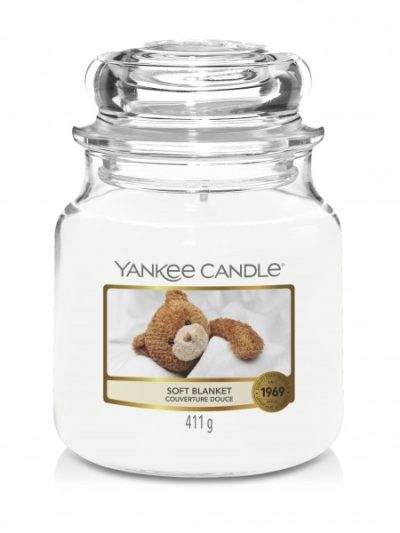 Yankee Candle Świeca zapachowa średni słój Soft Blanket 411g