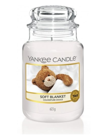 Yankee Candle Świeca zapachowa duży słój Soft Blanket 623g