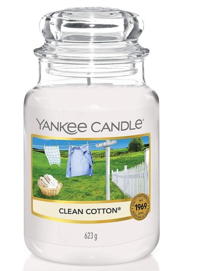 Yankee Candle Świeca zapachowa duży słój Clean Cotton® 623g