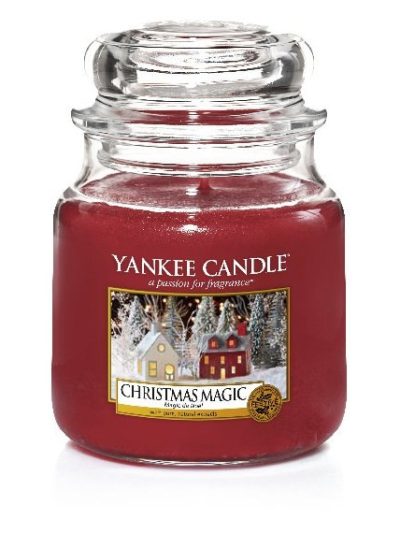 Yankee Candle Świeca zapachowa średni słój Christmas Magic 411g