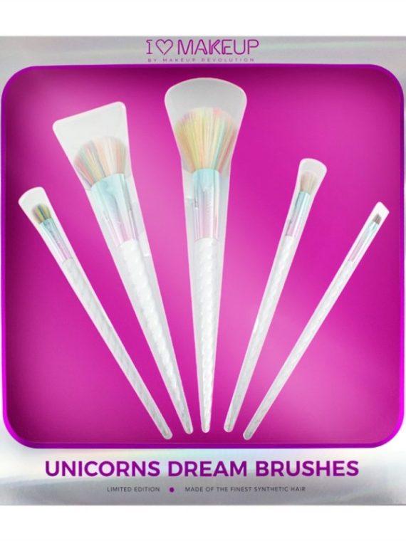 Makeup Revolution I Love Makeup Unicorns Dream Brushes zestaw pędzli do makijażu 5szt.