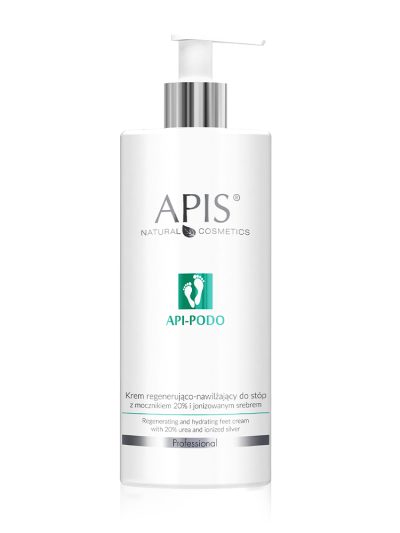 APIS Api-Podo krem regenerująco-nawilżający do stóp z mocznikiem 20% i jonizowanym srebrem 500ml