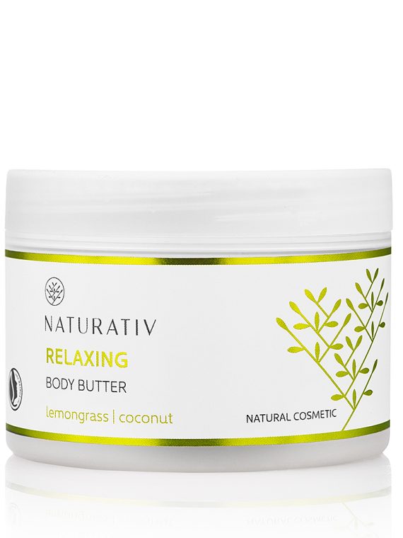 Naturativ Relaxing Body Butter relaksujące masło do ciała Trawa Cytrynowa & Kokos 250ml