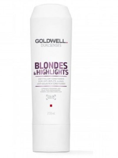 Goldwell Dualsenses Blondes & Highlights Anti-Yellow Conditioner odżywka do włosów blond neutralizująca żółty odcień 200ml