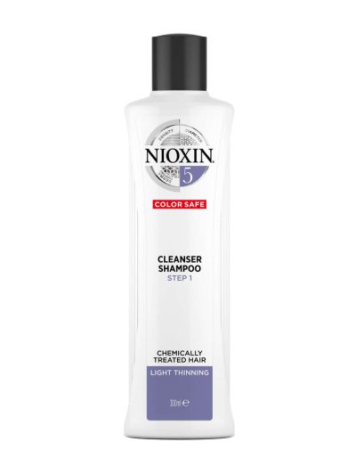 NIOXIN System 5 Cleanser Shampoo oczyszczający szampon do włosów lekko przerzedzonych i poddanych zabiegom chemicznym 300ml