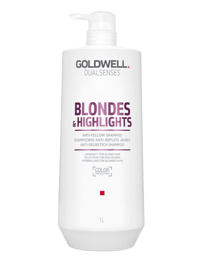 Goldwell Dualsenses Blondes & Highlights Anti-Yellow Shampoo szampon do włosów blond neutralizujący żółty odcień 1000ml