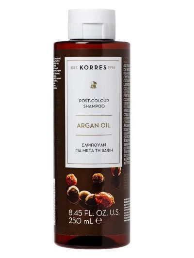 Korres Argan Oil Post-Colour Shampoo szampon do włosów farbowanych 250ml