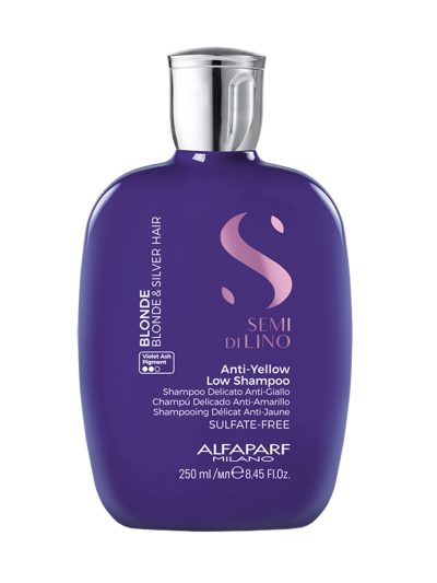 Alfaparf Semi Di Lino Blonde Anti-Yellow Low Shampoo delikatny szampon do włosów blond i rozjaśnianych 250ml