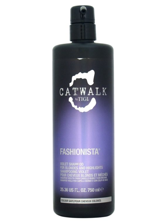 Tigi Catwalk Fashionista Violet Shampoo szampon do włosów blond i z pasemkami 750ml
