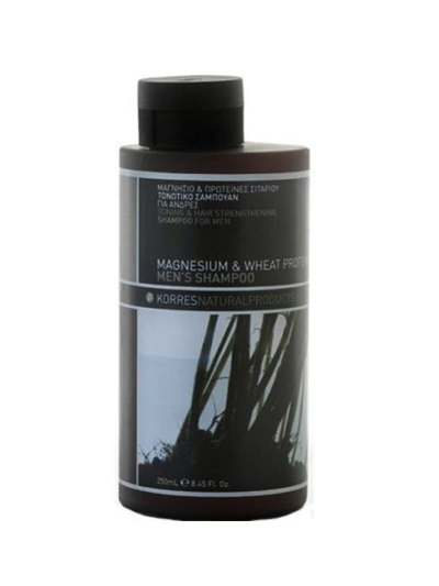 Korres Men's Shampoo Toning & Hair-Strengthenning tonizujący i wzmacniający szampon do włosów z magnezem i proteinami pszenicy 250ml