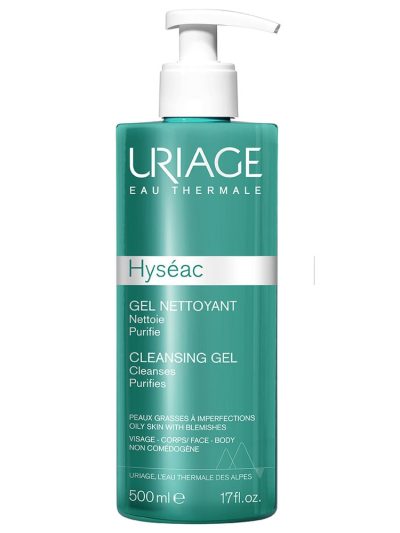 URIAGE Hyseac Cleansing Gel oczyszczający żel do mycia twarzy i ciała 500ml