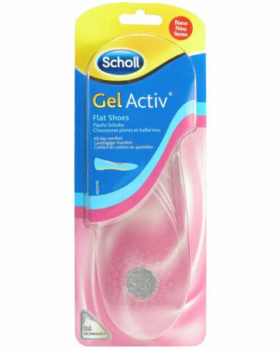Scholl GelActiv Flat Shoes żelowe wkładki do butów z płaską podeszwą 1 para