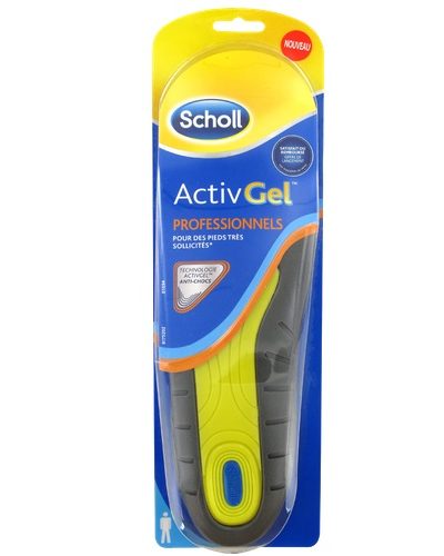 Scholl ActivGel Professionneles wkładki do obuwia do pracy dla mężczyzn 2szt