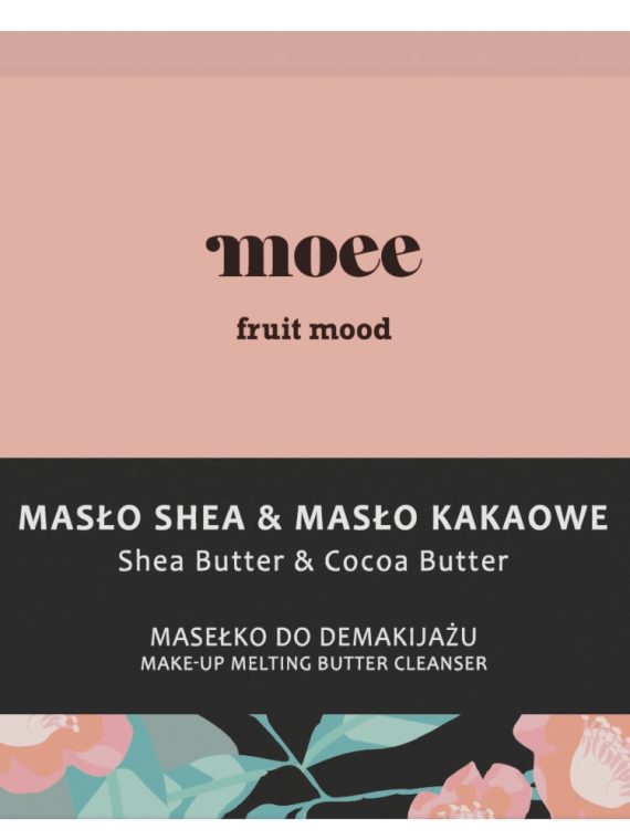 Moee Fruit Mood masełko do demakijażu Masło Shea & Masło Kakaowe 100ml