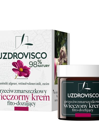 UZDROVISCO Przeciwzmarszczkowy wieczorny krem fito-dozujący 50ml