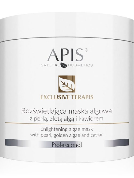 APIS Exclusive Terapis rozświetlająca maska algowa z perłą złotą algą i kawiorem 200g