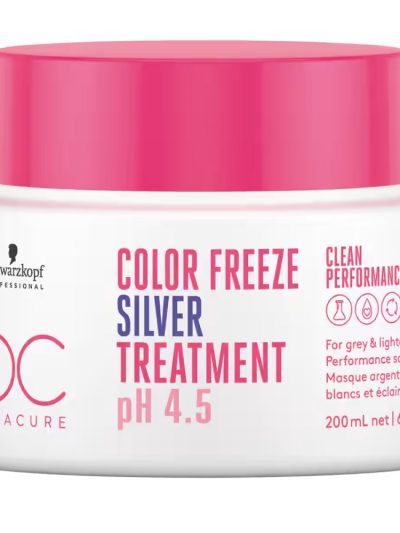Schwarzkopf Professional BC Bonacure Color Freeze Silver Treatment intensywnie odbudowująca maska do włosów farbowanych 200ml