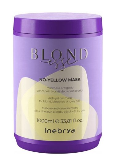 Inebrya Blondesse No-Yellow Mask maska do włosów blond rozjaśnianych i siwych 1000ml