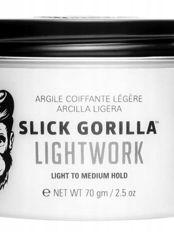 Slick Gorilla Lightwork matowa glinka do włosów 70g