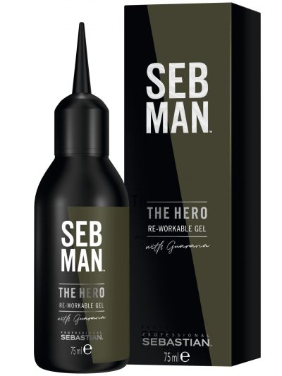 Sebastian Professional The Hero Re-Workable Gel elastyczny żel do układania włosów 75ml
