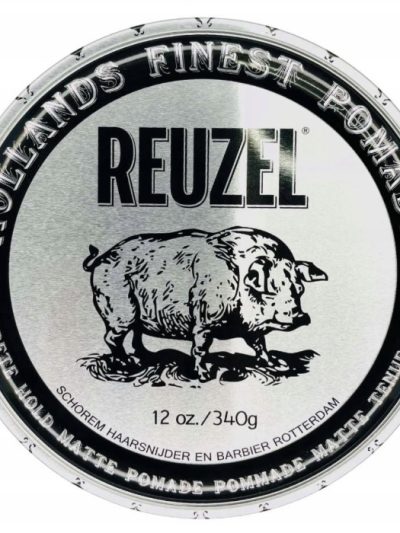 Reuzel Hollands Finest Pomade Concrete Hold Matte matująca pomada do włosów na bazie wody 340g