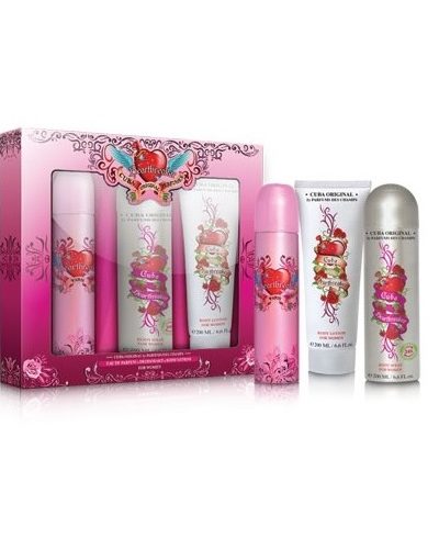 Cuba Original Cuba Heartbreaker zestaw woda perfumowana 100ml + dezodorant 200ml + balsam do ciała 200ml