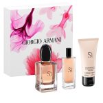 Giorgio Armani Si zestaw woda perfumowana 50ml + woda perfumowana 15ml + balsam do ciała 50ml