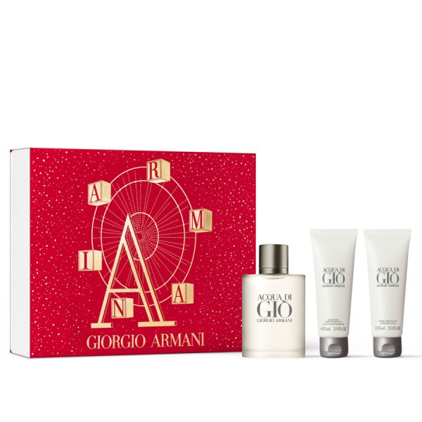 Giorgio Armani Acqua di Gio Pour Homme zestaw woda toaletowa 100ml + żel pod prysznic 75ml + balsam po goleniu 75ml