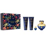 Versace Pour Femme Dylan Blue zestaw woda perfumowana 100ml + miniatura wody perfumowanej 5ml + żel pod prysznic 100ml + balsam do ciała 100ml