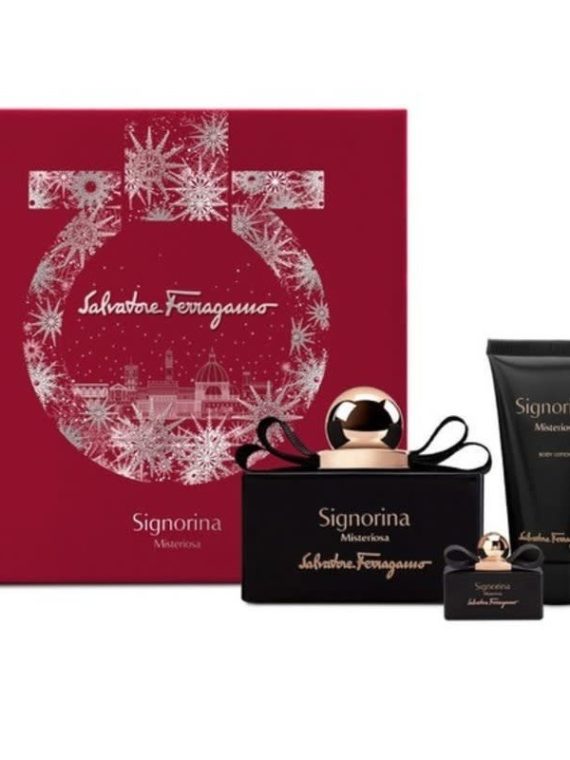 Salvatore Ferragamo Signorina Misteriosa zestaw woda perfumowana 100ml + woda perfumowana 5ml + balsam do ciała 50ml