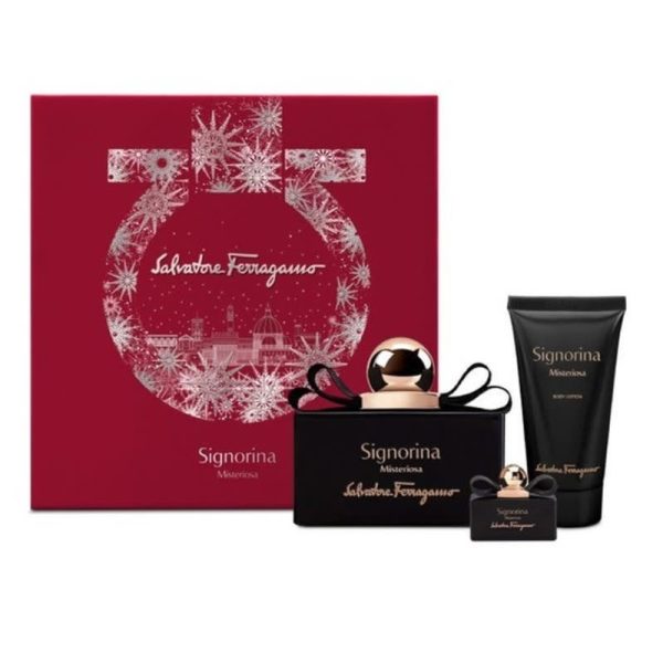 Salvatore Ferragamo Signorina Misteriosa zestaw woda perfumowana 100ml + woda perfumowana 5ml + balsam do ciała 50ml