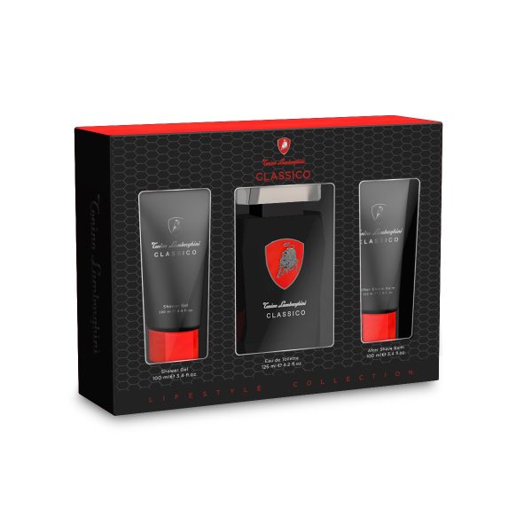 Tonino Lamborghini Classico zestaw woda toaletowa 125ml + balsam po goleniu 100ml + żel pod prysznic 100ml