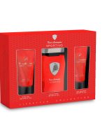 Tonino Lamborghini Sportivo zestaw woda toaletowa 125ml + balsam po goleniu 100ml + żel pod prysznic 100ml