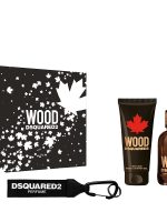 Dsquared2 Wood Pour Homme zestaw woda toaletowa 100ml + żel pod prysznic 100ml + breloczek