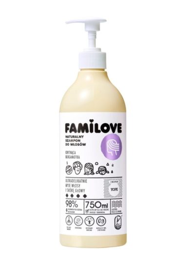 Yope Familove szampon do wszystkich rodzajów włosów Kwitnąca Bergamotka 750ml