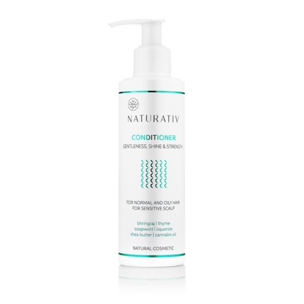 Naturativ Gentleness Shine & Strength Conditioner odżywka do włosów łagodność blask & wzmocnienie 200ml