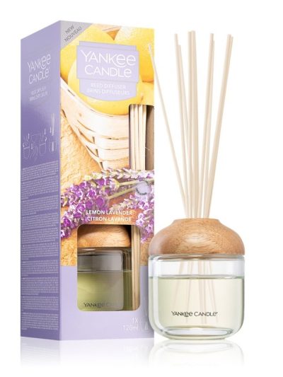 Yankee Candle Reed Diffuser pałeczki zapachowe z dyfuzorem Lemon Lavender 120ml