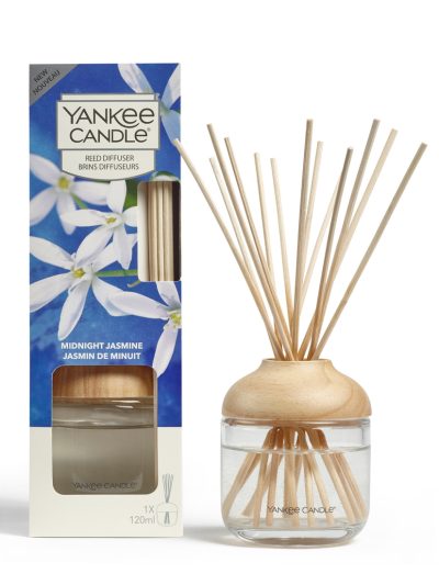 Yankee Candle Reed Diffuser pałeczki zapachowe z dyfuzorem Midnight Jasmine 120ml