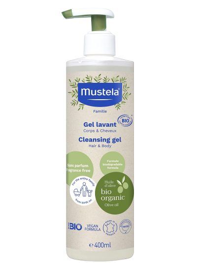 Mustela Organic Cleansing Gel organiczny żel do mycia ciała i włosów 400ml